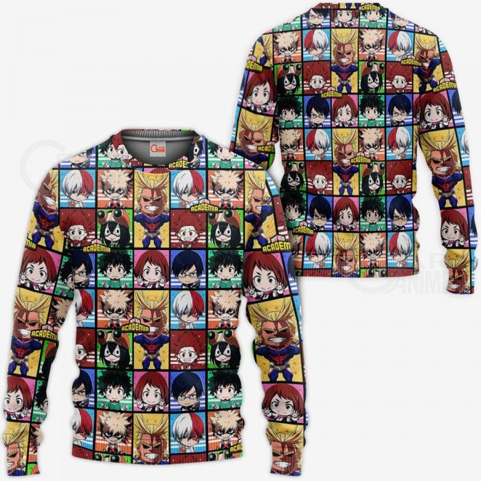 1027 AOP My Hero Academia Characters VA 3 MK sweatshirt F 2BB - My Hero Academia Store