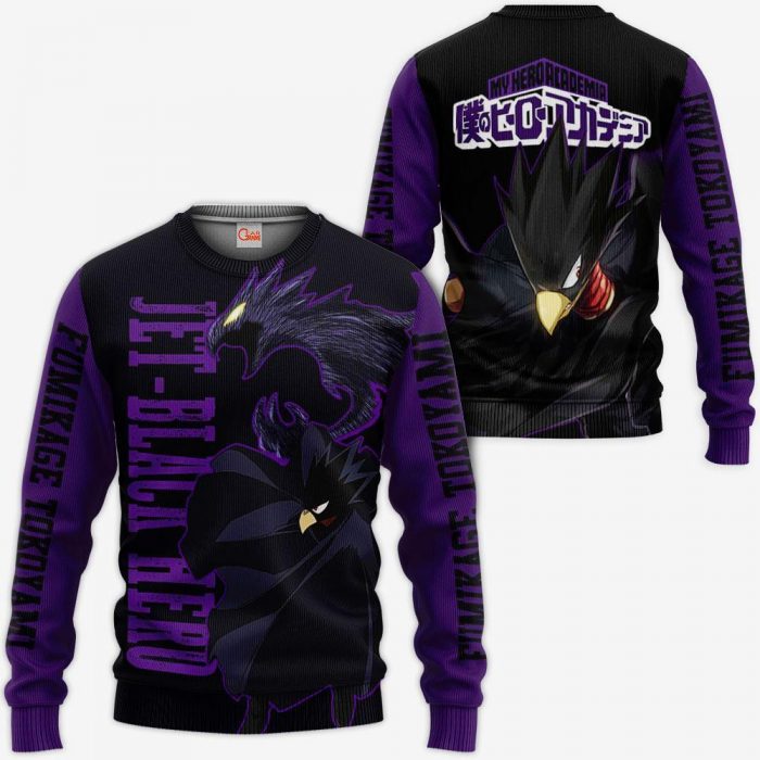 1201 AOP My Hero Academia Characters VA Fumikage Tokoyami 3 MK sweatshirt F 2BB - My Hero Academia Store