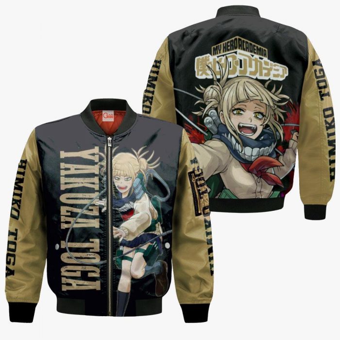 1201 AOP My Hero Academia Characters VA Himiko Toga 4 Bomber jacket front and back - My Hero Academia Store