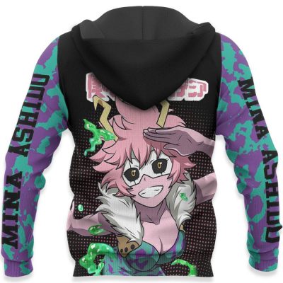 1201 AOP My Hero Academia Characters VA Mina Ashido 7 HD Back - My Hero Academia Store