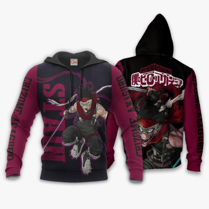 1201 AOP My Hero Academia Characters VA Stain 2 hoodie font and back - My Hero Academia Store