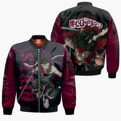 1201 AOP My Hero Academia Characters VA Stain 4 Bomber jacket front and back - My Hero Academia Store