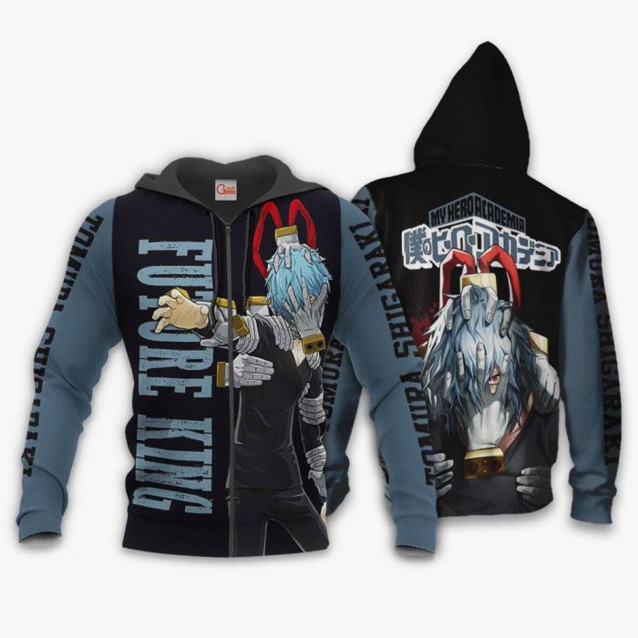 1201 AOP My Hero Academia Characters VA Tomura Shigaraki 1 Zip hoodie font and back - My Hero Academia Store