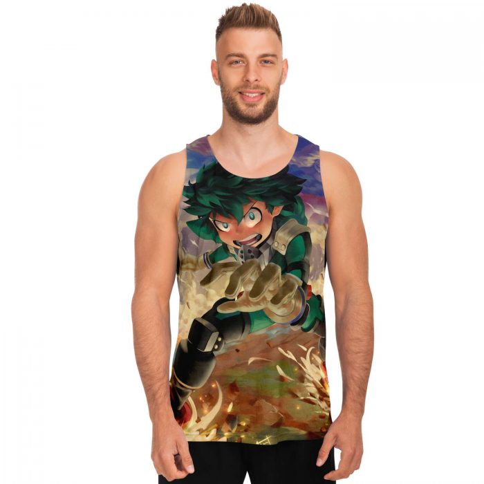 221f96419fe1f0e10cc1bb06e7b4038a tankTop male front - My Hero Academia Store