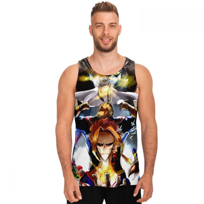 632d78a22e611dc39eecf707f056da9e tankTop male front - My Hero Academia Store