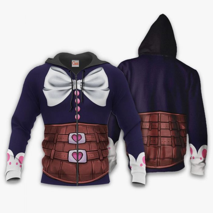 VA28122002 AOP GearAnime gentle criminal and la brava MHA Uniform La Brava 1 Zip hoodie font and back n - My Hero Academia Store