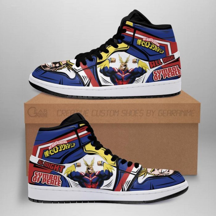 all might jordan sneakers my hero academia anime shoes mn05 gearanime - My Hero Academia Store