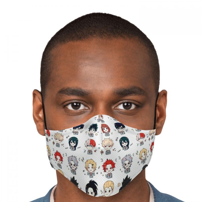 chibi characters my hero academia premium carbon filter face mask 710610 - My Hero Academia Store