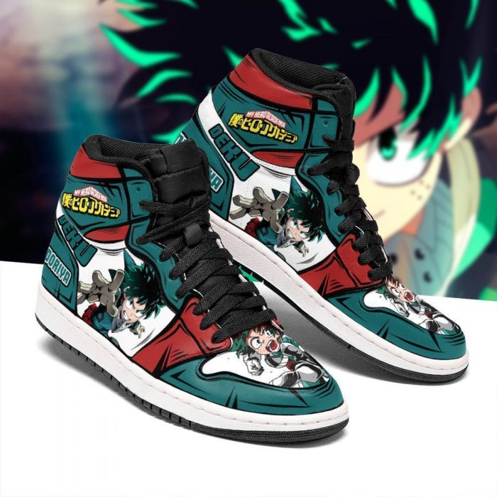 deku izuku jordan sneakers custom my hero academia anime shoes mn05 gearanime 2 - My Hero Academia Store