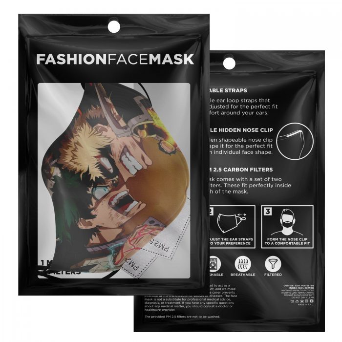 deku vs bakugo my hero academia premium carbon filter face mask 205992 - My Hero Academia Store