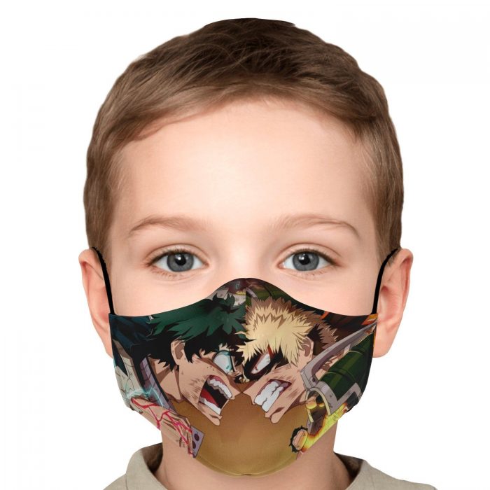 deku vs bakugo my hero academia premium carbon filter face mask 340480 - My Hero Academia Store