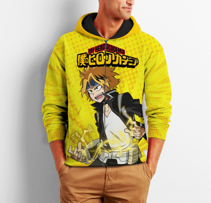 denki kaminari zip hoodie my hero academia anime shirt fan gift ha06 gearanime 2 - My Hero Academia Store