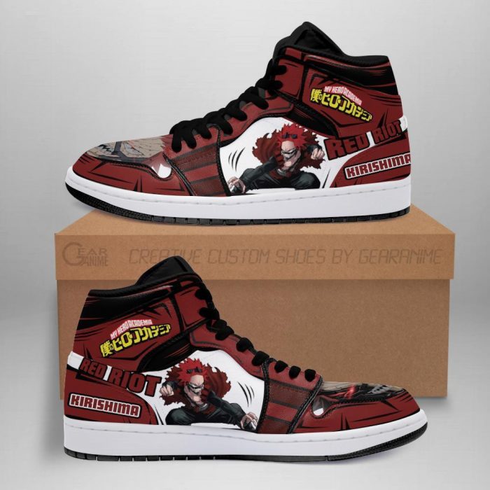 eijiro red riot jordan sneakers custom my hero academia anime shoes mn05 gearanime - My Hero Academia Store