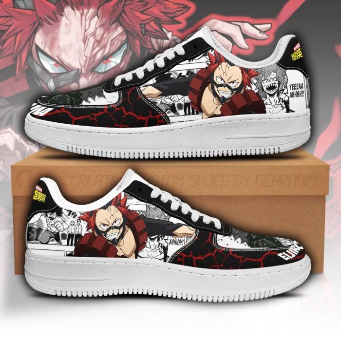 eijirou kirishima air force sneakers custom my hero academia anime shoes fan gift pt05 gearanime - My Hero Academia Store