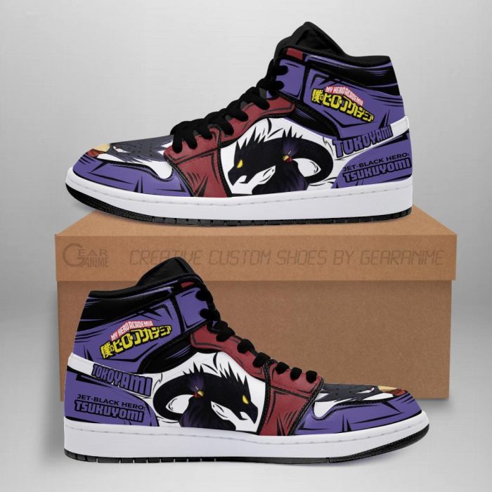 fumikage tokoyami jordan sneakers tsukuyomi my hero academia sneakers gearanime - My Hero Academia Store