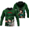 izuku midoriya deku zip hoodie my hero academia anime shirt fan gift ha06 gearanime - My Hero Academia Store