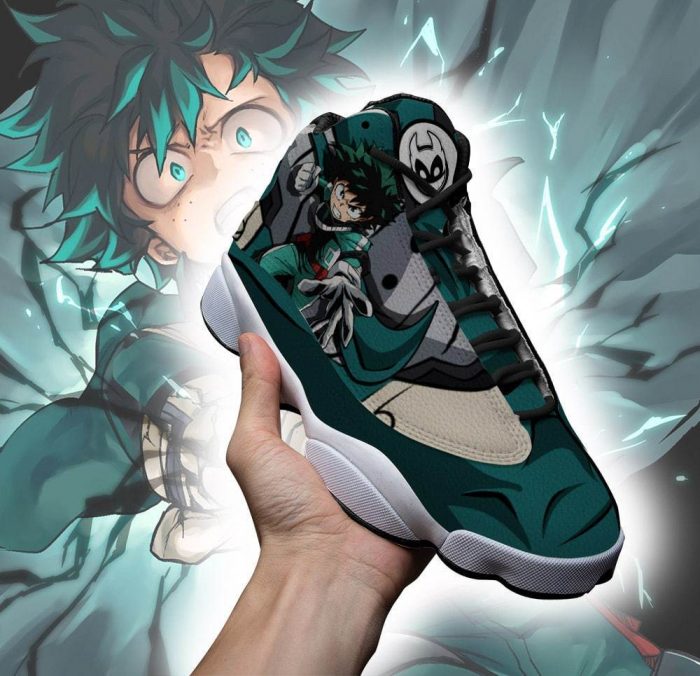 izuku midoriya jordan 13 shoes my hero academia anime sneakers gearanime 2 - My Hero Academia Store