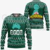 izuku midoriya ugly christmas sweater deku my hero academia xmas shirt gearanime - My Hero Academia Store