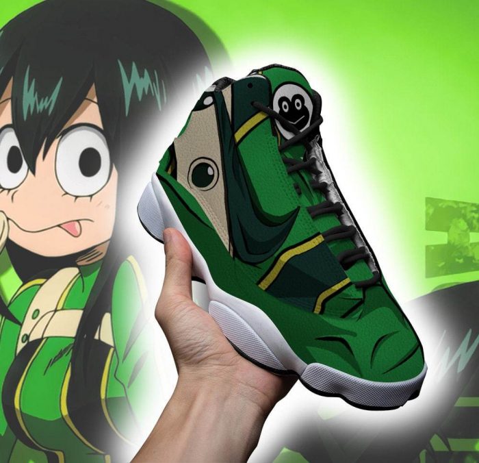 mha froppy jordan 13 shoes my hero academia anime sneakers gearanime 2 - My Hero Academia Store