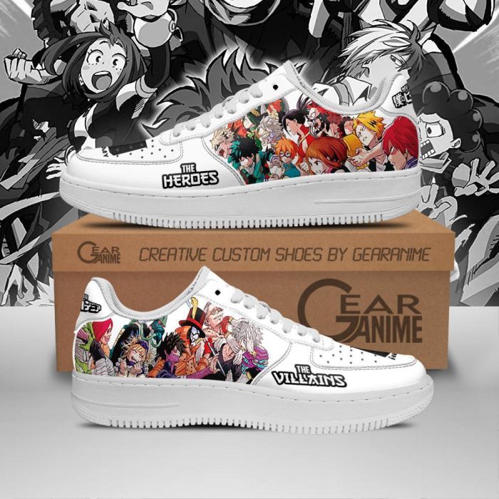 my hero academia air force shoes hero team vs villian team pt10 gearanime - My Hero Academia Store