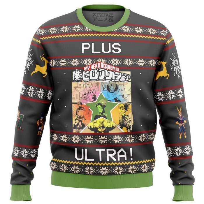 my hero academia boku no plus ultra premium ugly christmas sweater 919535 - My Hero Academia Store