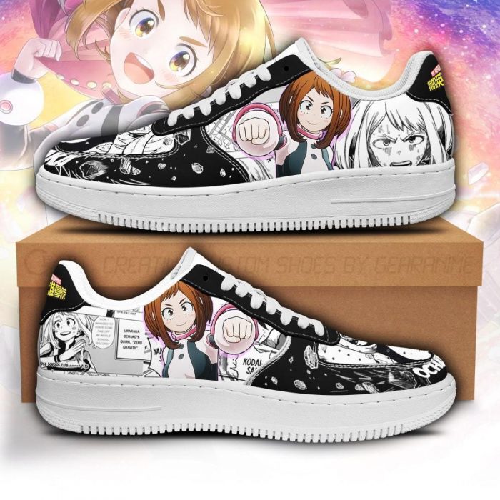 ochako uraraka air force sneakers custom my hero academia anime shoes fan gift pt05 gearanime - My Hero Academia Store