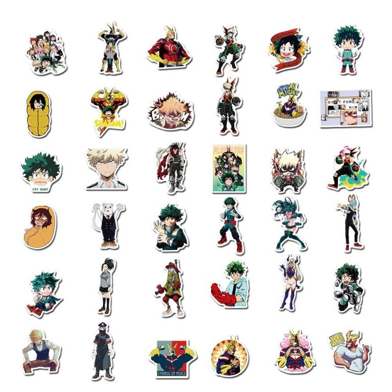 100Pcs My Hero Academia Character Stickers Decals - My Hero Academia Store