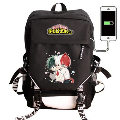 Roffatide Anime My Hero Academia Backpack Lightweight Nylon Back Pack Printed Street College Bag Daypack Pink 1 