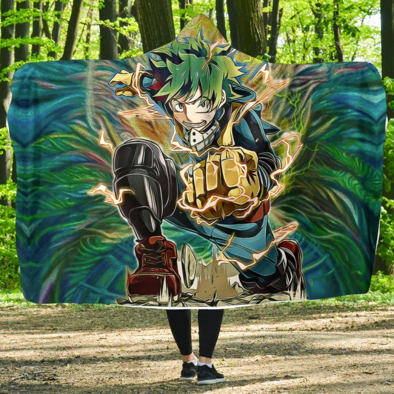 Raging Deku Hooded Blanket - My Hero Academia Store