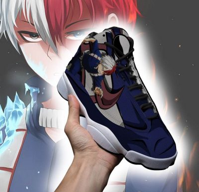 shoto todoroki jordan 13 shoes my hero academia anime sneakers gearanime 2 - My Hero Academia Store