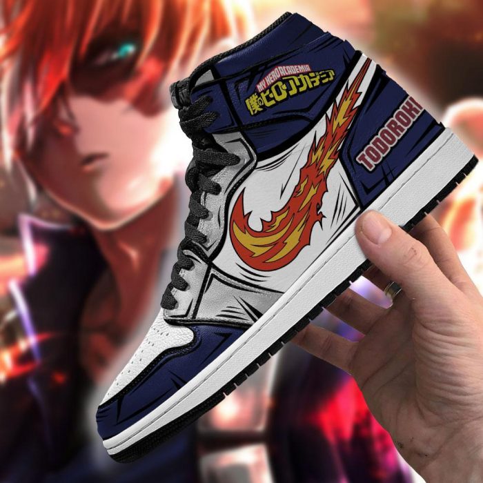 shoto todoroki jordan sneakers my hero academia anime custom shoes mn09 gearanime 2 - My Hero Academia Store