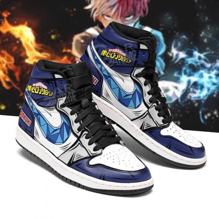 shoto todoroki jordan sneakers my hero academia anime custom shoes mn09 gearanime 3 - My Hero Academia Store