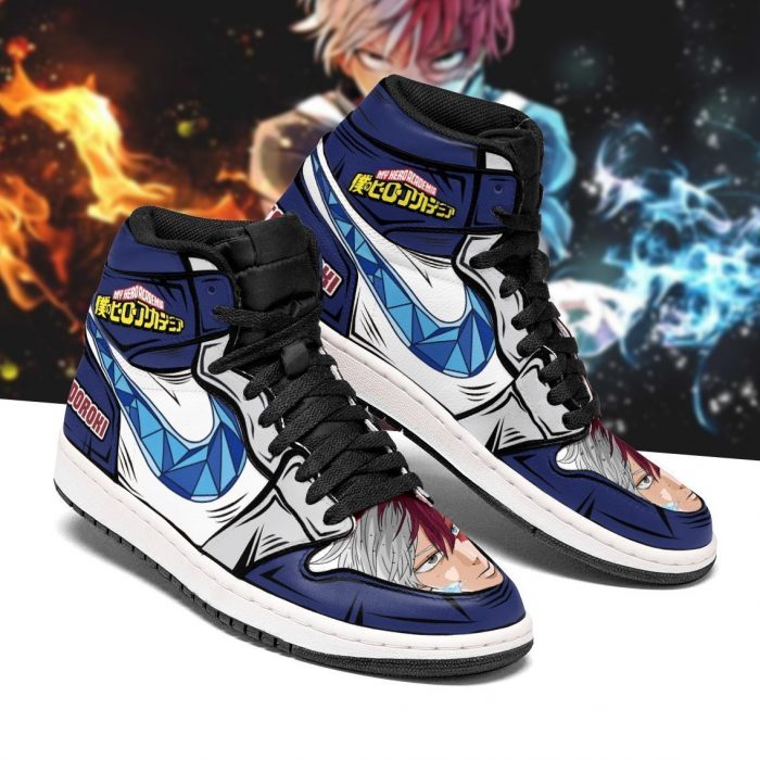shoto todoroki jordan sneakers skill my hero academia anime shoes gearanime 2 - My Hero Academia Store
