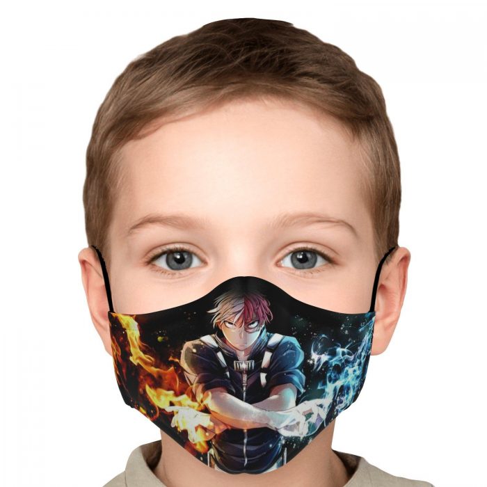 shoto todoroki my hero academia premium carbon filter face mask 317647 - My Hero Academia Store