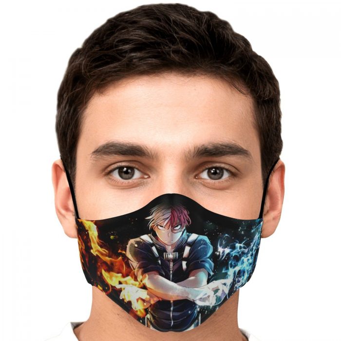 shoto todoroki my hero academia premium carbon filter face mask 436808 - My Hero Academia Store