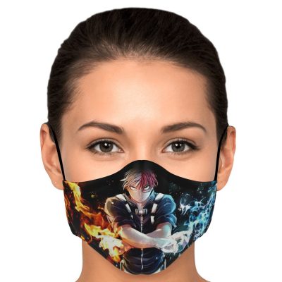 shoto todoroki my hero academia premium carbon filter face mask 843972 - My Hero Academia Store