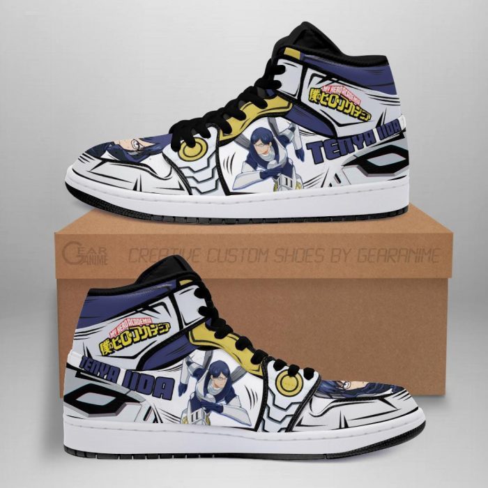 tenya ingenium jordan sneakers custom my hero academia anime shoes mn05 gearanime - My Hero Academia Store