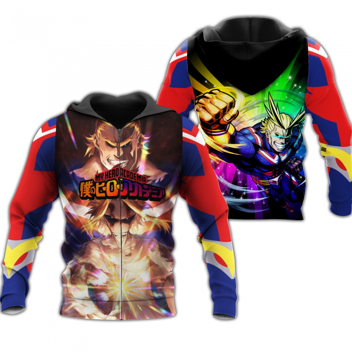 toshinori yagi zip hoodie my hero academia anime shirt fan gift ha06 gearanime - My Hero Academia Store