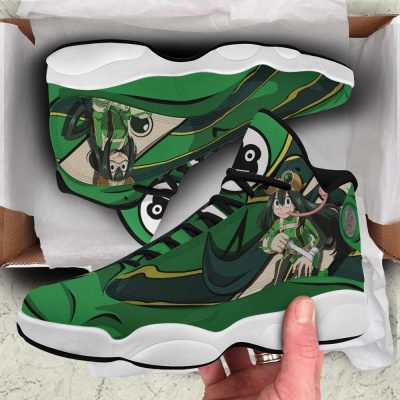 tsuyu asui jordan 13 shoes my hero academia anime sneakers gearanime 3 - My Hero Academia Store