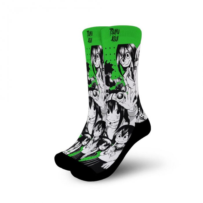 tsuyu asui socks my hero academia anime socks mixed manga gearanime - My Hero Academia Store