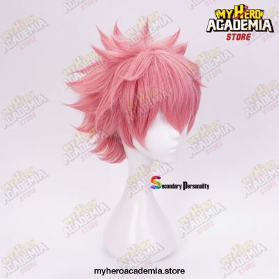 2021 My Hero Academia Mina Ashido Pink Wig With Headwear Cosplay Costume Boku No Heat Resistant