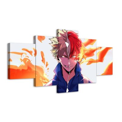 5 Pieces Anime Role My Hero Academia HD Print Canvas Paint Wall Art Poster Murals Living - My Hero Academia Store