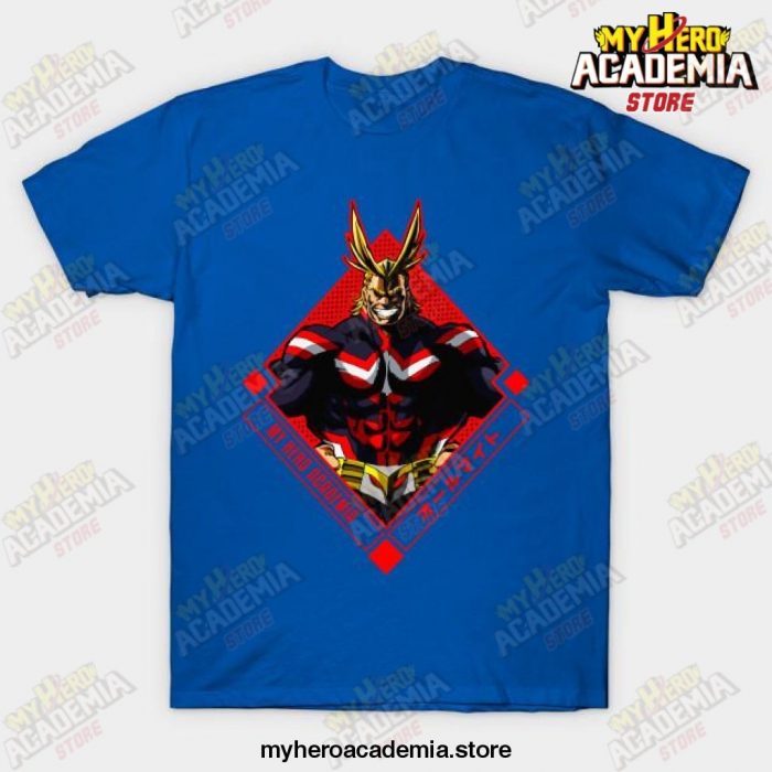 All Might My Hero Academia Diamond Anime T-Shirt Blue / S