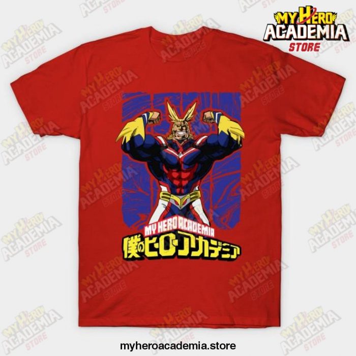 All Might - My Hero Academia T-Shirt Red / S