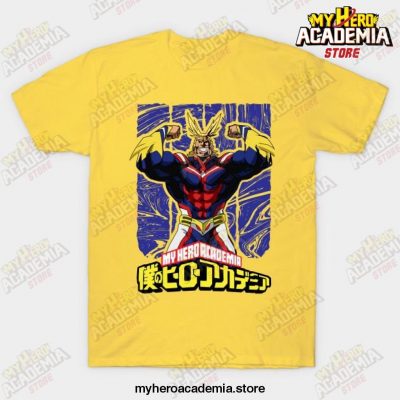 All Might - My Hero Academia T-Shirt Yellow / S