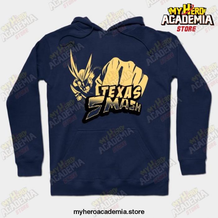 All Might Texas Smash Hoodie Navy Blue / S