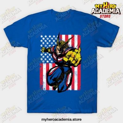 All Might The Number One T-Shirt Blue / S