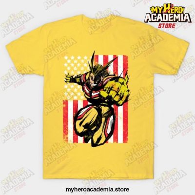 All Might The Number One T-Shirt Yellow / S