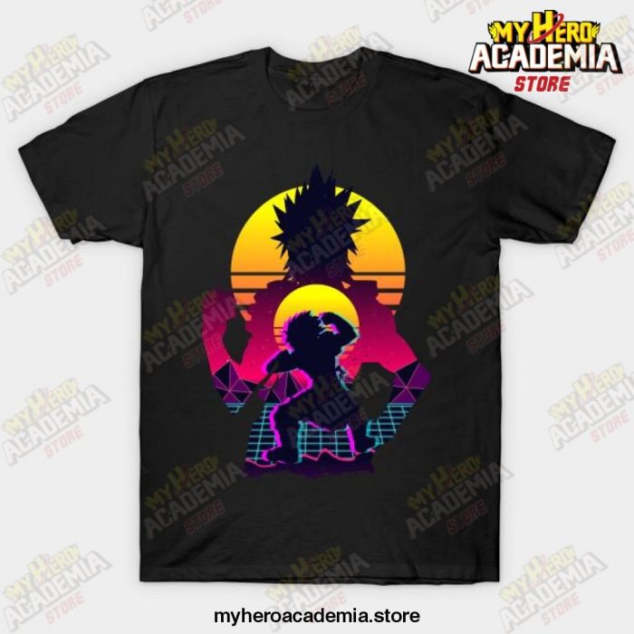 Anime Mha Eijiro Kirishima T-Shirt Black / S