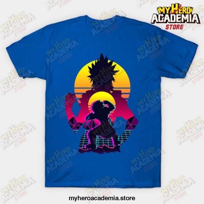 Anime Mha Eijiro Kirishima T-Shirt Blue / S